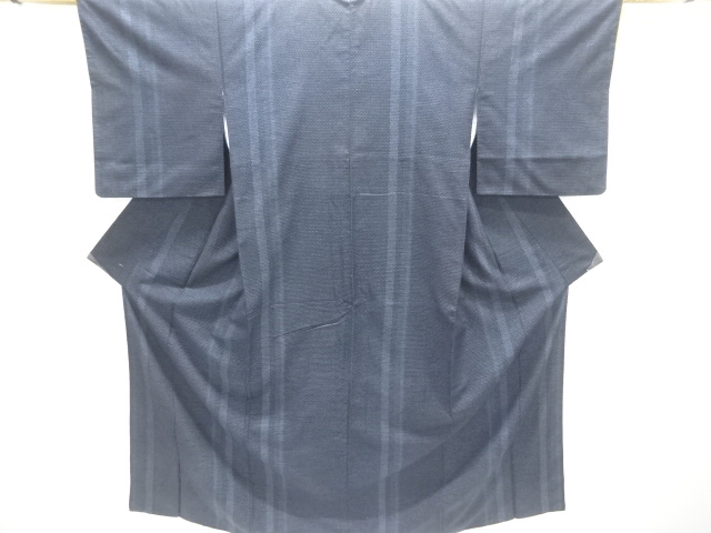 JAPANESE KIMONO / TSUMUGI / WOVEN STRIPE 